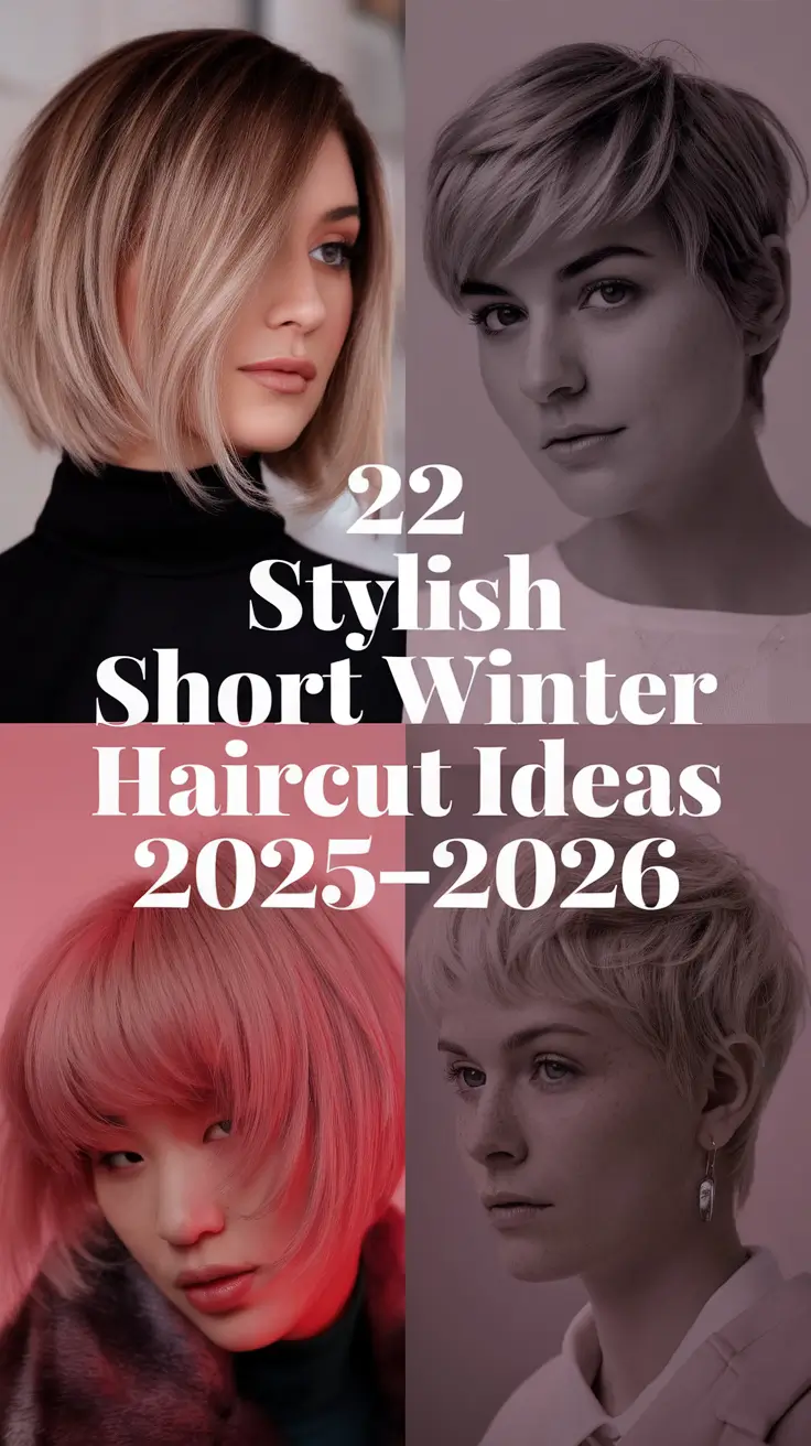 Stylish Short Winter Haircut Ideas 2025–2026: Cute & Modern Looks for Women