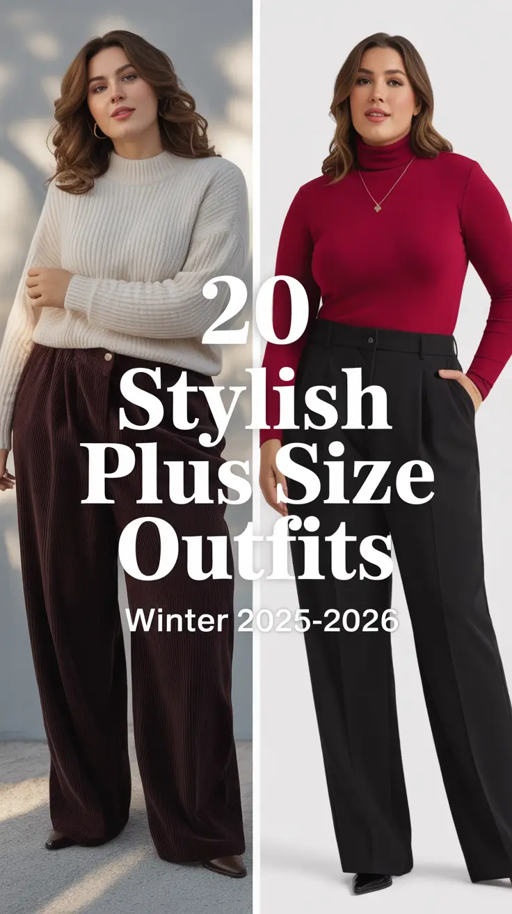 Stylish Plus Size Outfits Winter 2025–2026: Elegant Ideas for Women in Cold Weather