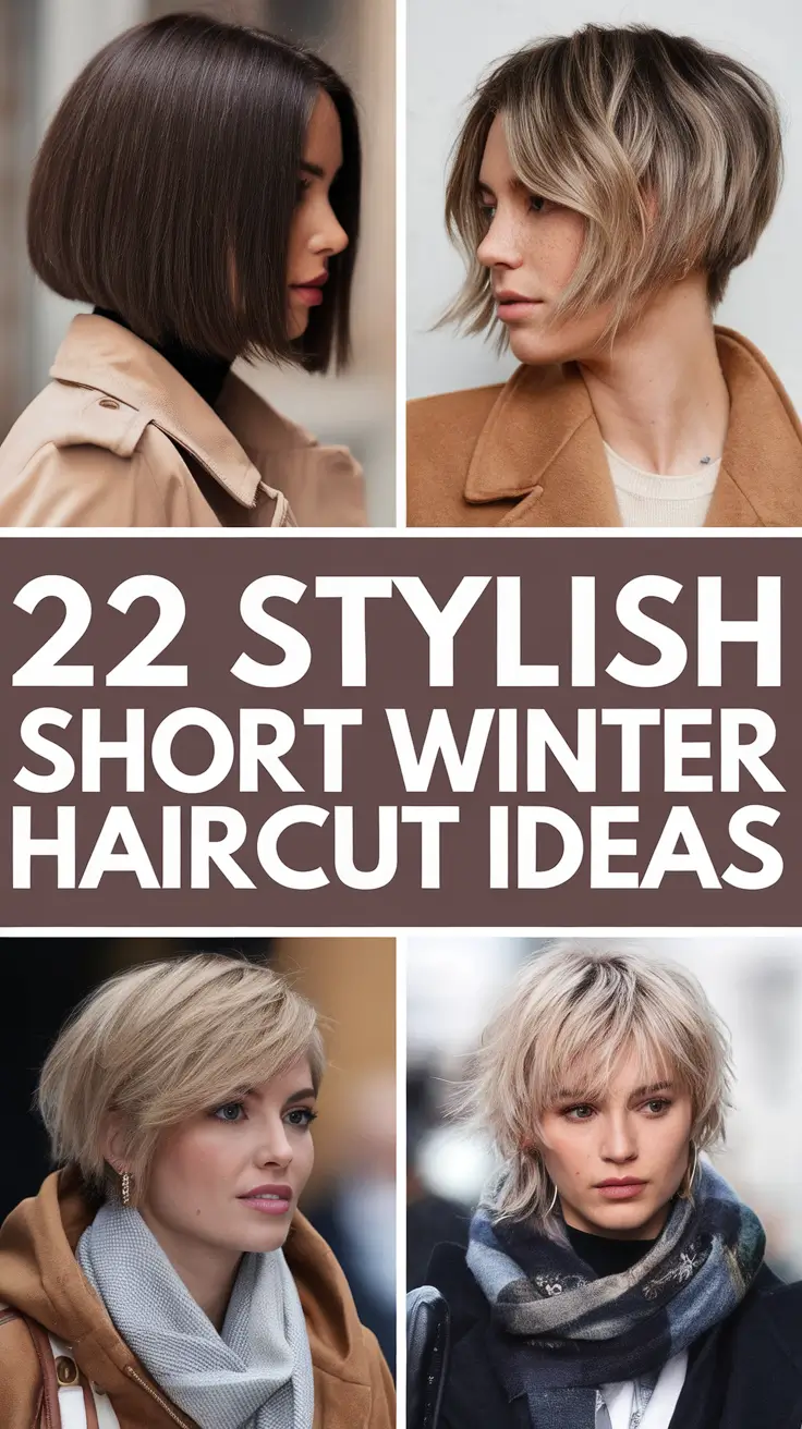Stylish Short Winter Haircut Ideas 2025–2026: Cute & Modern Looks for Women