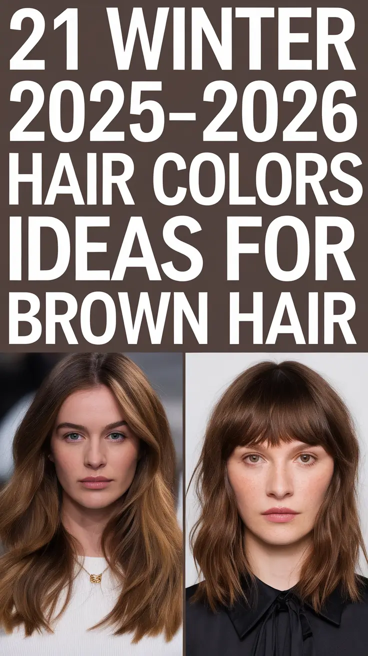 Winter 2025–2026 Hair Colors Ideas for Brown Hair: Trendy Rich Brunette Looks