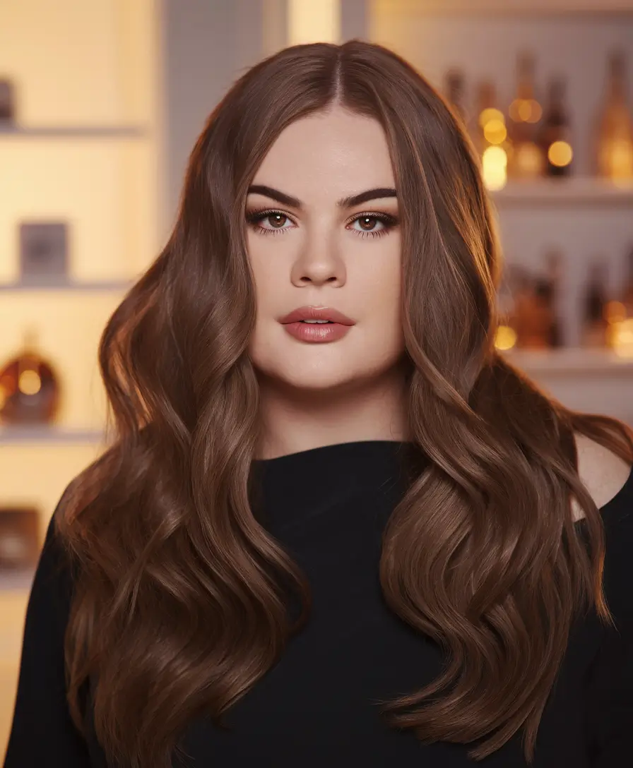 Plus Size Winter Haircuts for Women 2025 / 2026 Classic Long Length with Middle Part
