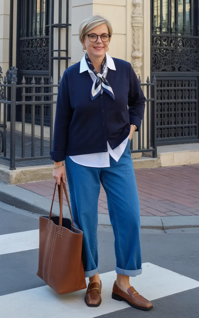 Stylish for Women Over 50 Winter Outfit 2025-2026 Smart Casual with a Parisian Nod