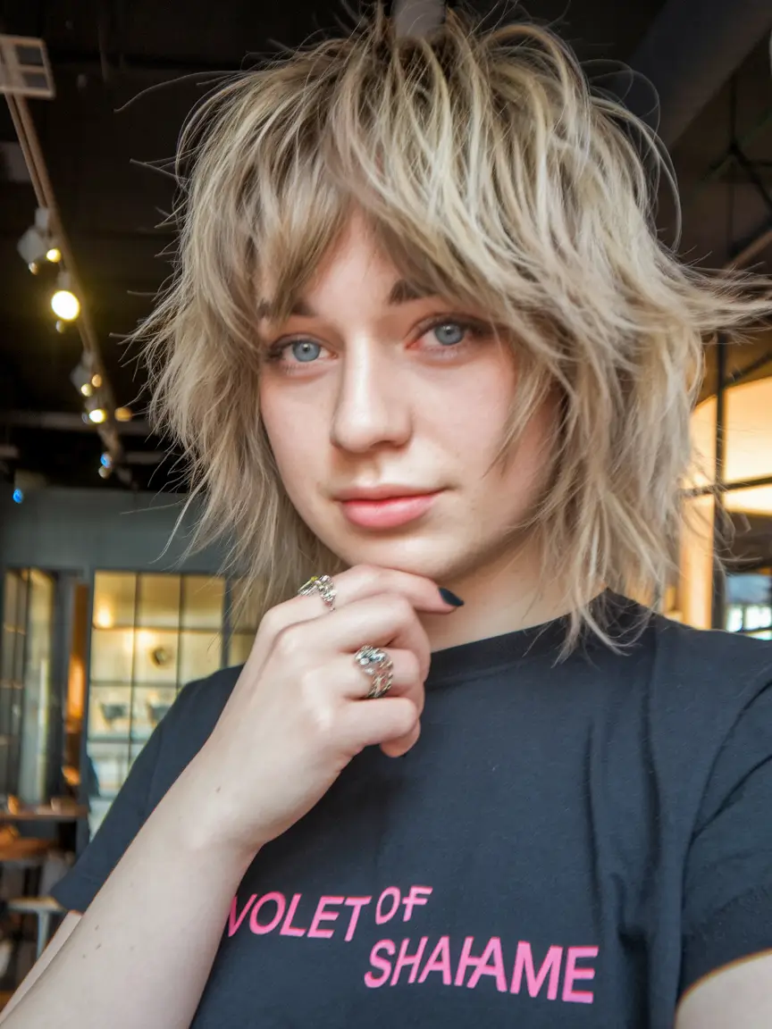 Stylish Short Winter Haircut Ideas 2025-2026 Messy Layered Shag with Texture