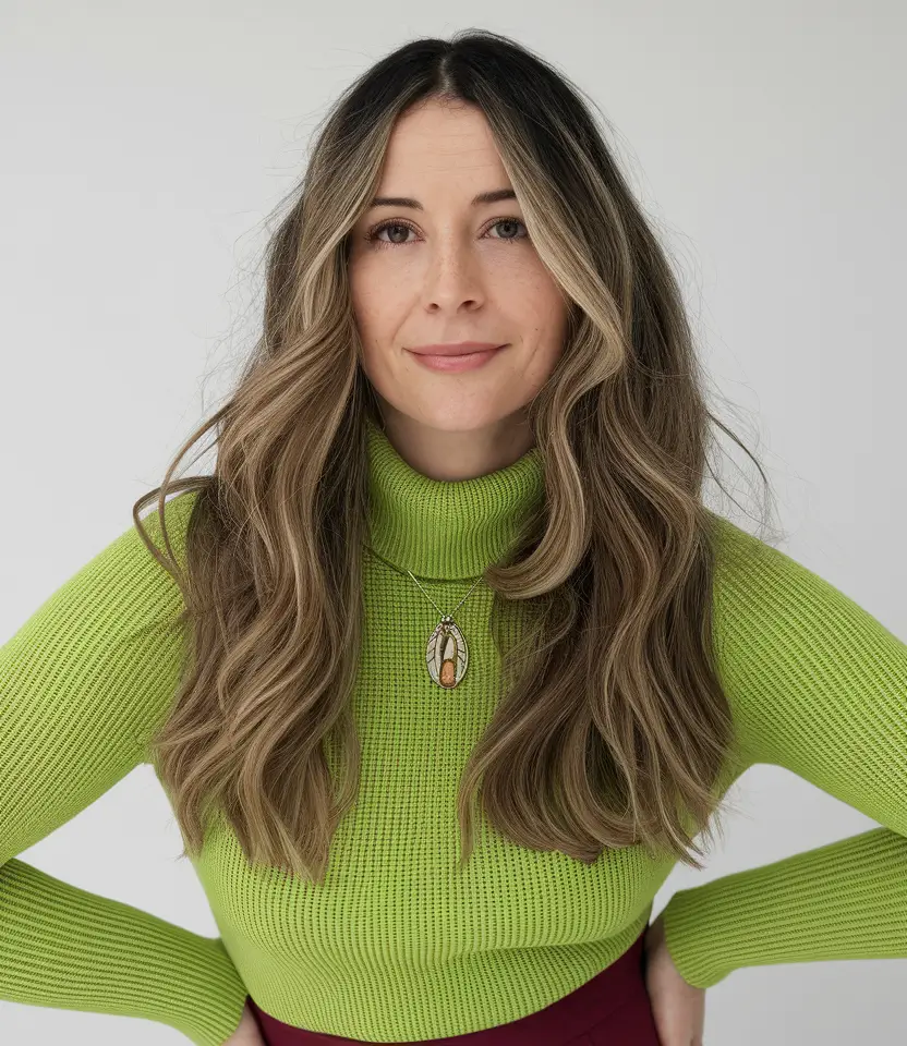 Trending Medium Haircuts Winter 2025-2026 Warm Honey Highlights with Soft Layers