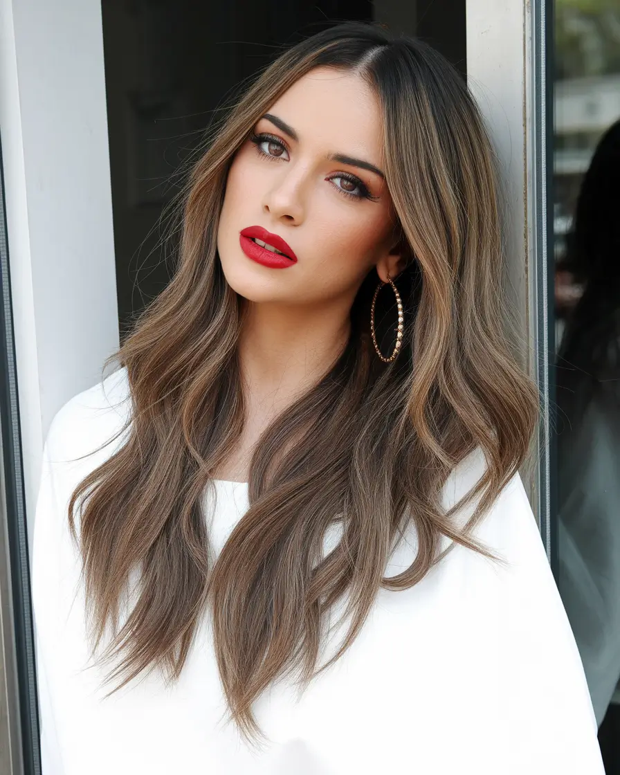 Trending Medium Haircuts Winter 2025-2026 Dimensional Brunette with Face-Framing Layers