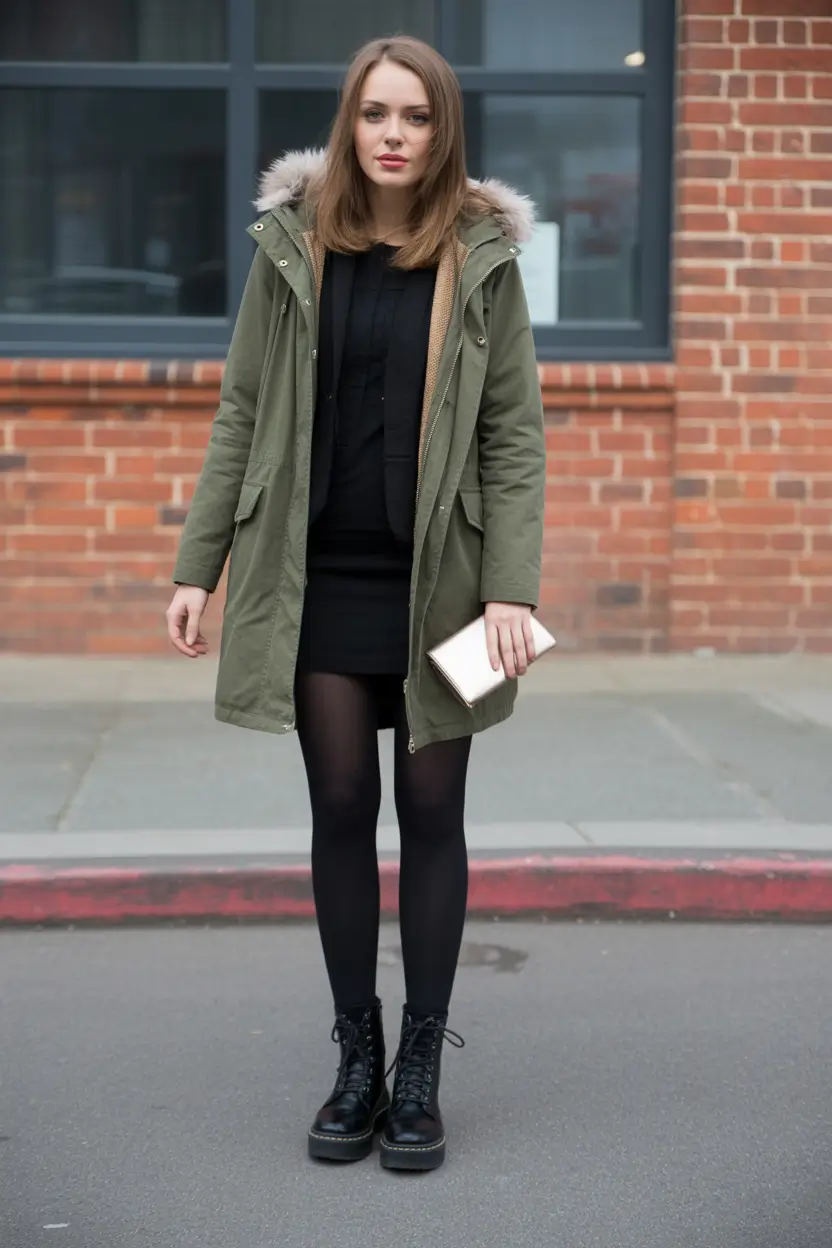 Trendy Outfit for Winter 2025 / 2026 Utility with a Feminine Edge
