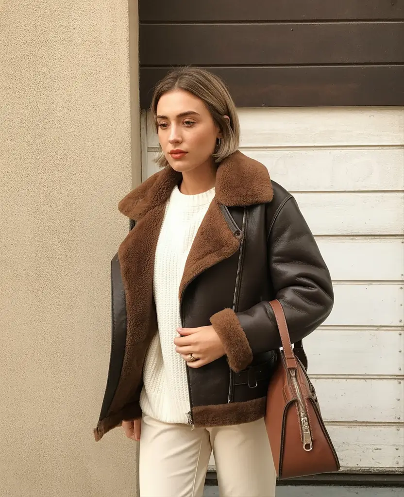 Trendy Outfit for Winter 2025 / 2026 Classic Shearling Update
