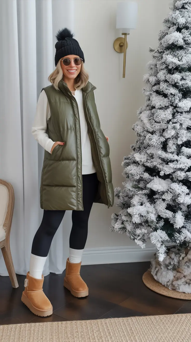 Trendy Outfit for Winter 2025 / 2026 Playful Winter Green