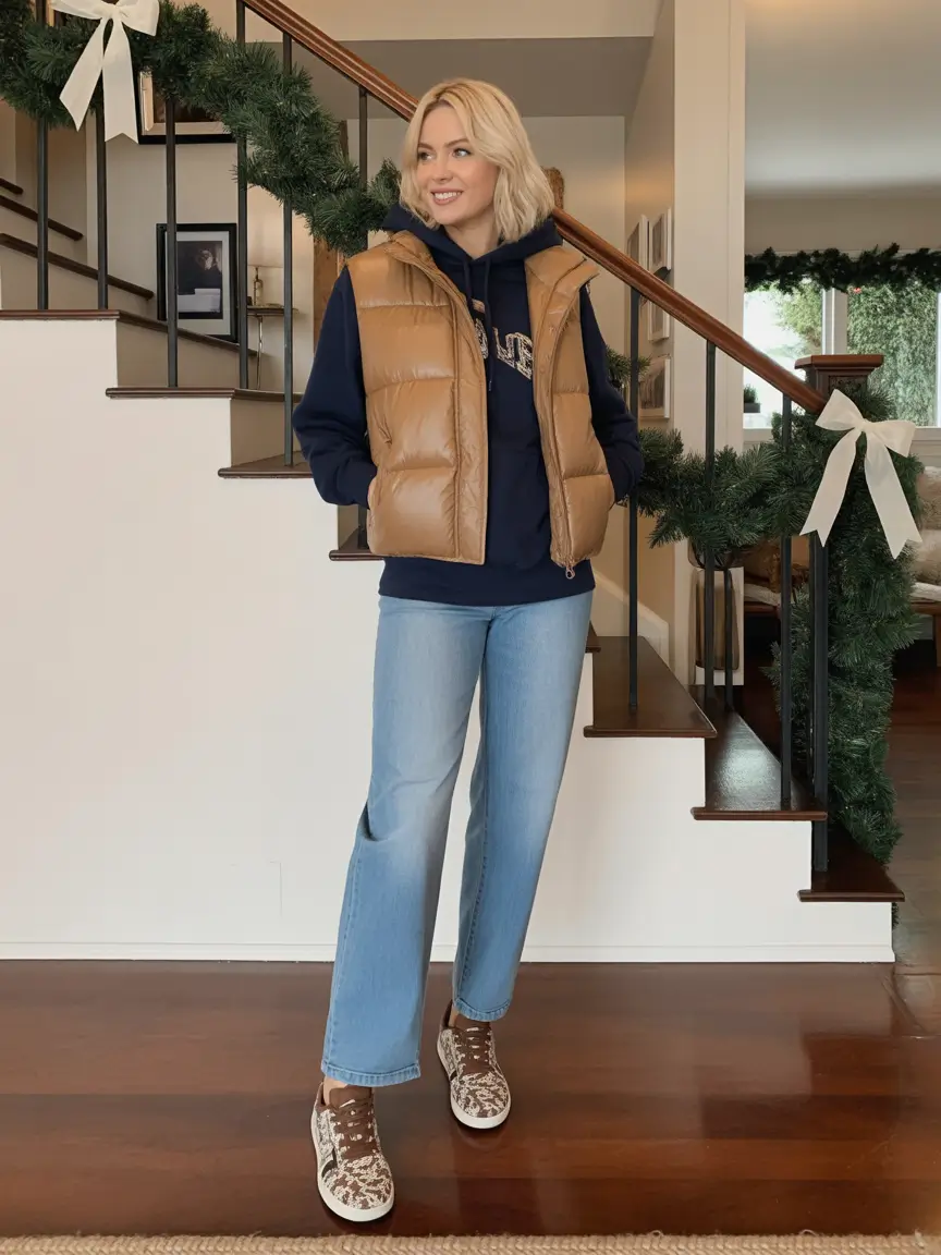 Trendy Outfit for Winter 2025 / 2026 Relaxed Layers with Denim