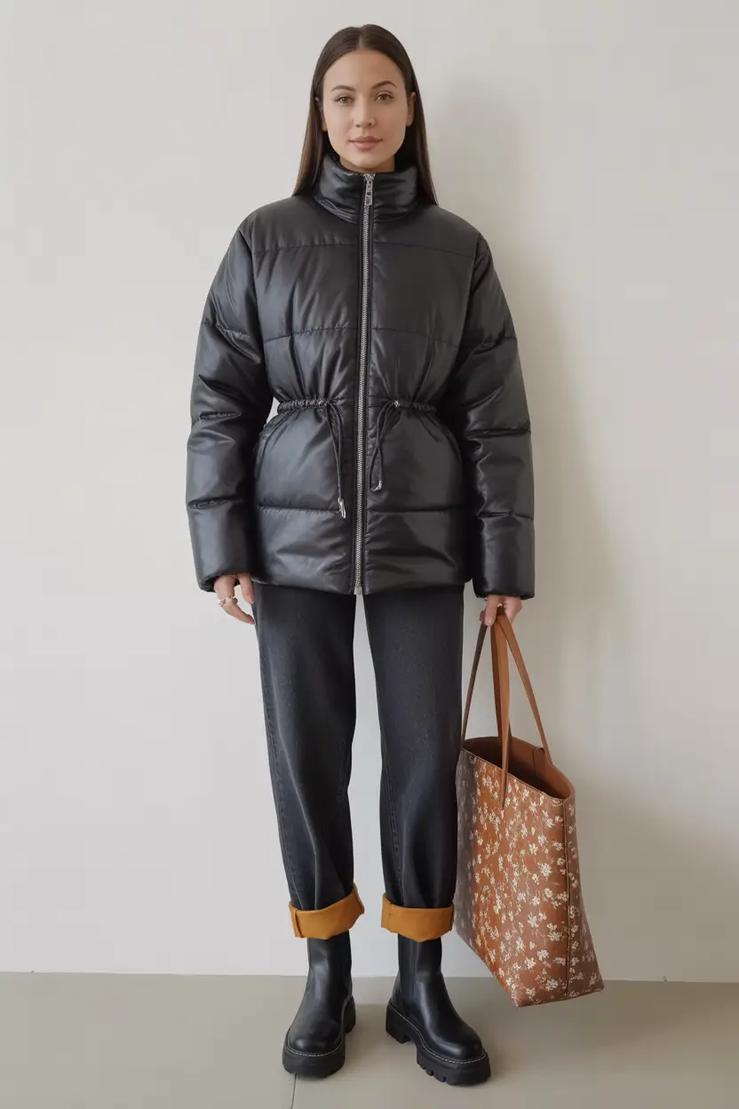 Trendy Winter 2025 - 2026 Puffer Jacket Outfit Effortless City Comfort