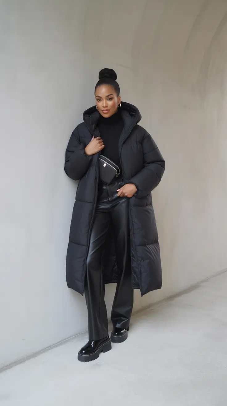Winter 2025 - 2026: Outfits for Black Girl Black-on-Black Power Dressing