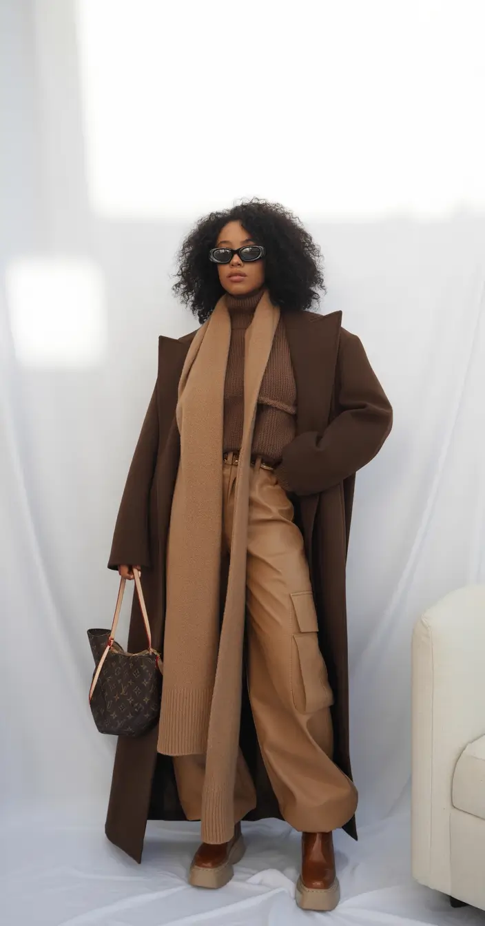 Winter 2025 - 2026: Outfits for Black Girl Coffee-Toned Layers for Everyday Luxury
