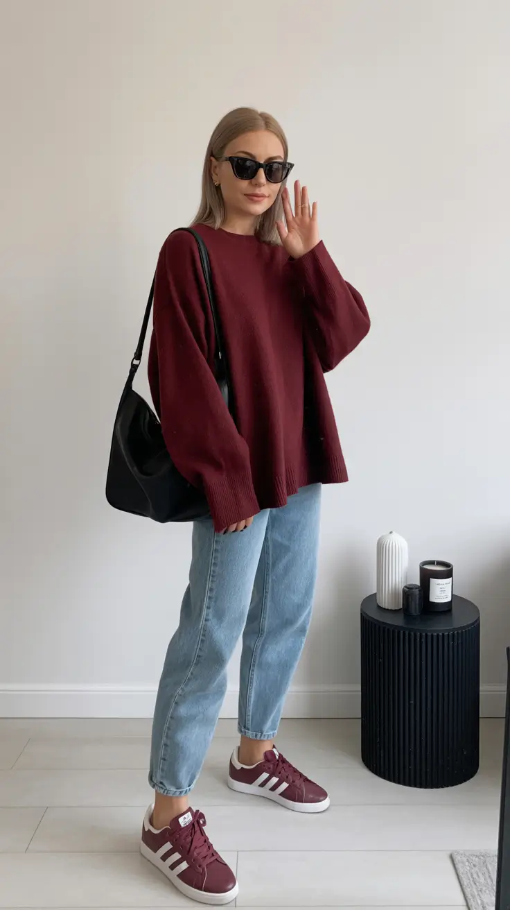 2026 outfits ideas for women Wine-Toned Ease