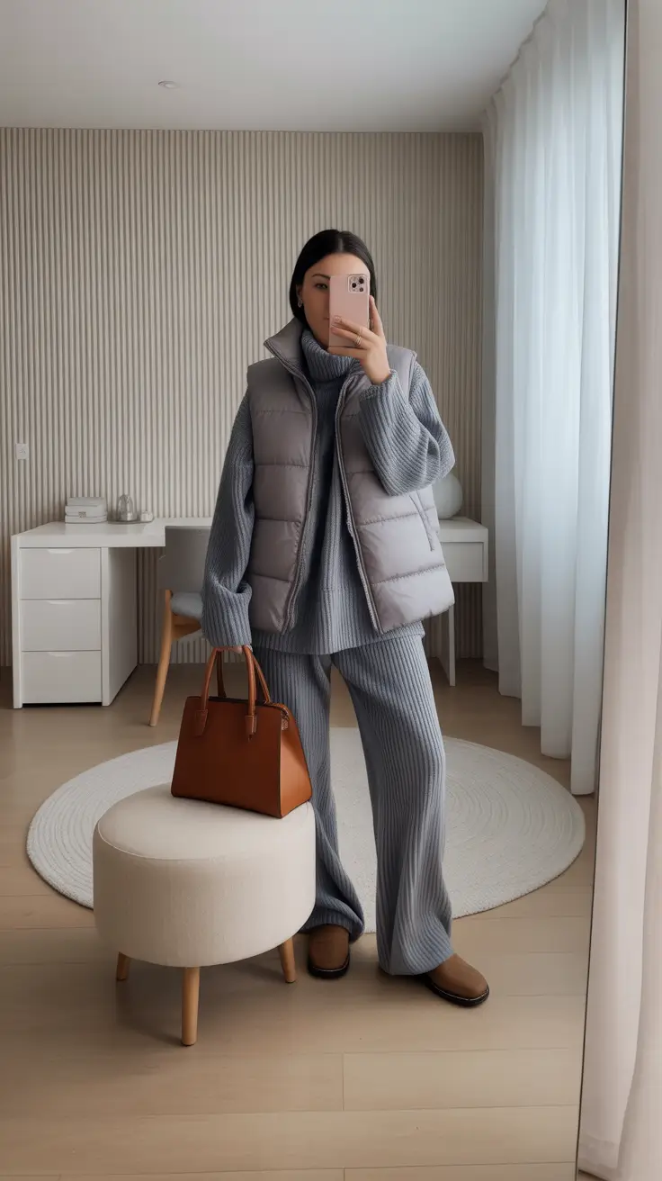 2026 outfits ideas for women Monochrome Comfort