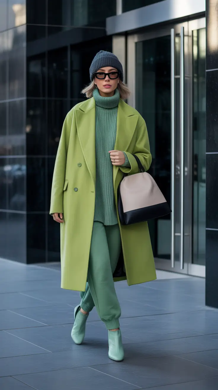 2026 outfits ideas for women Green Monotone