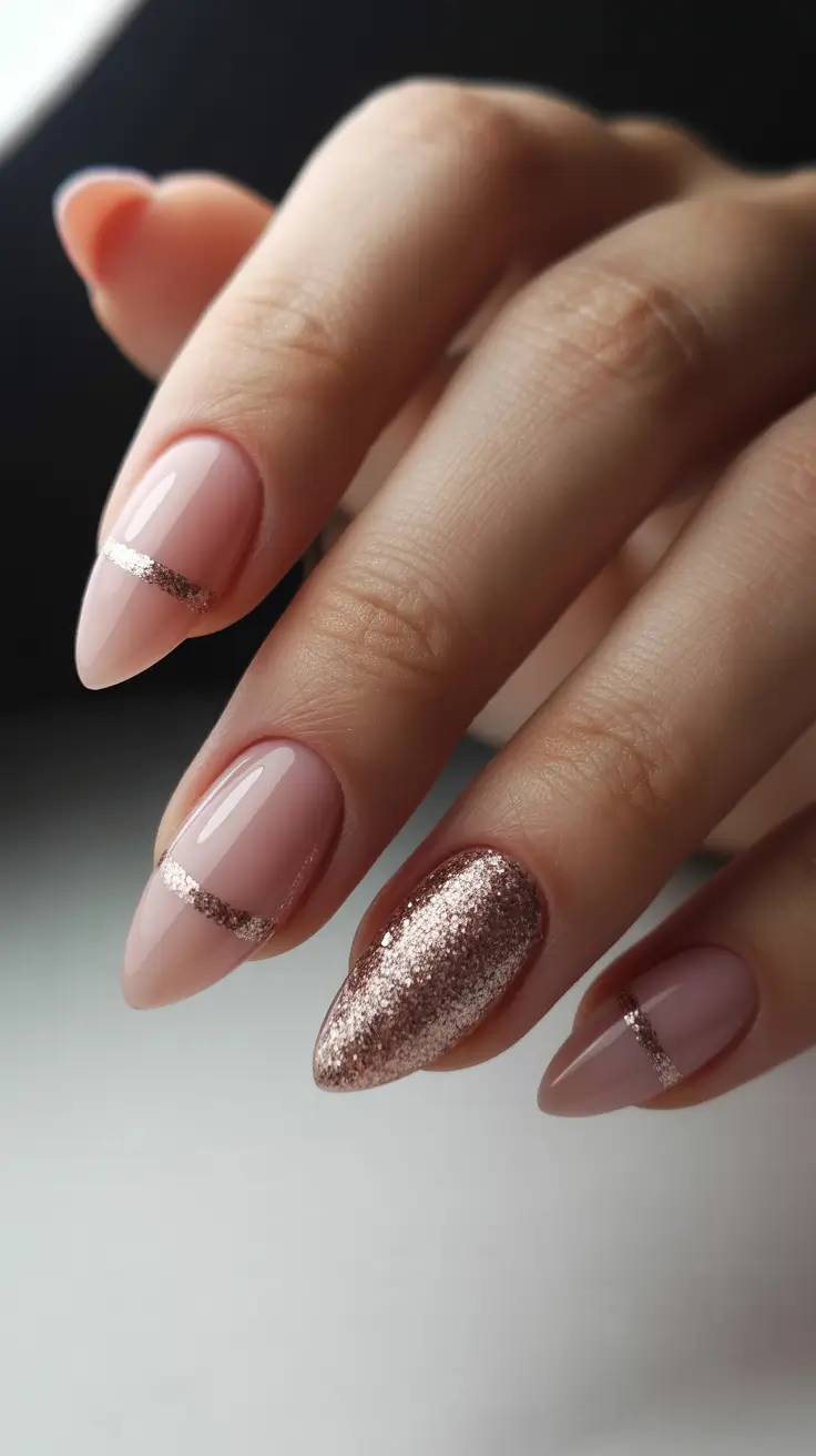 Best Acrylic Nails Christmas 2025 Champagne Glow Elegance
