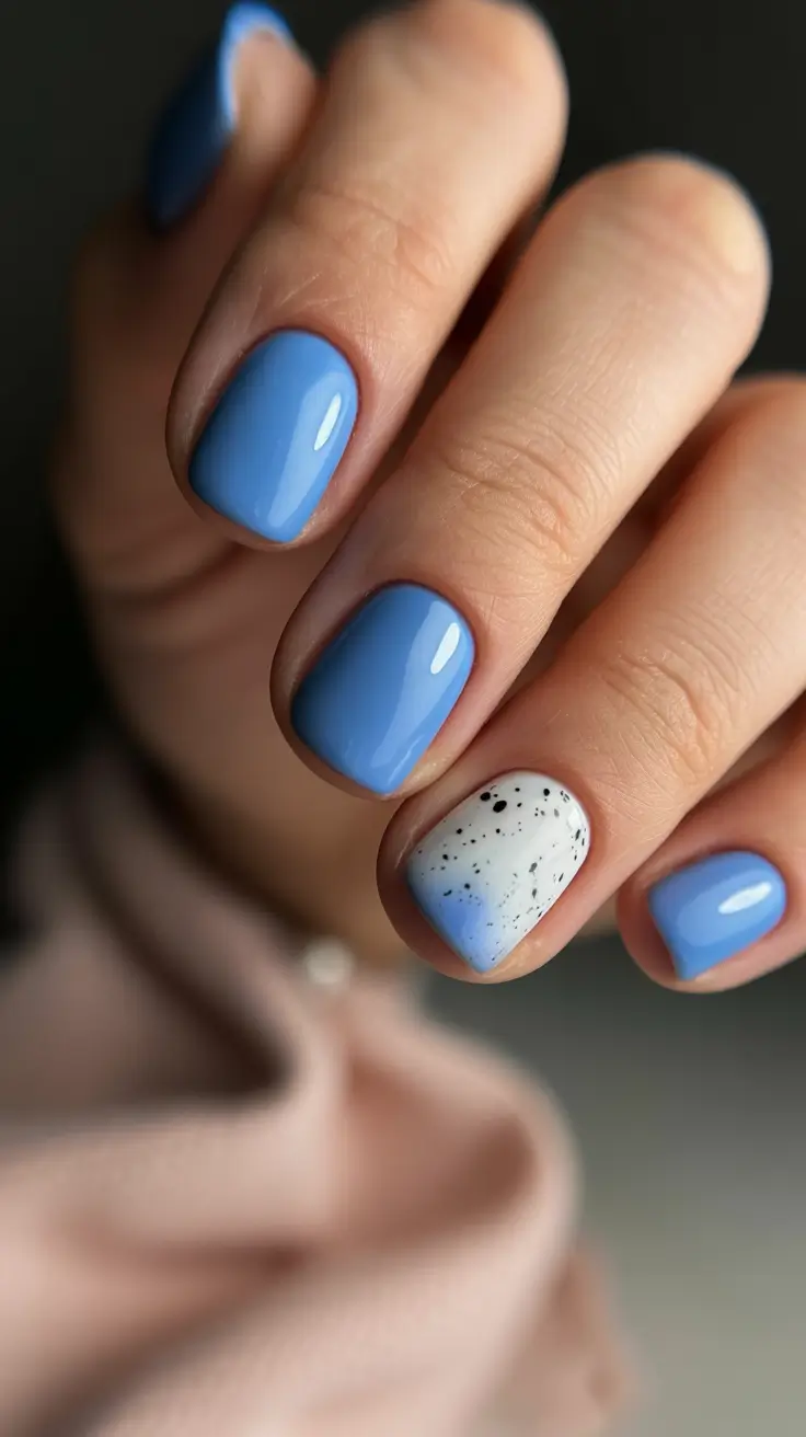 Best Blue Nails Christmas 2025 Sky-Toned Serenity