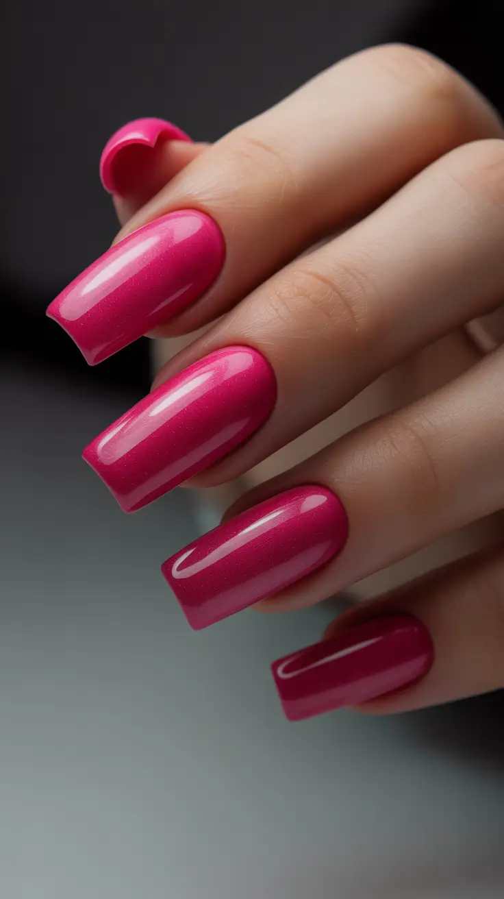 Best Simple Winter Nail Looks 2025-2026 Winter Berry Shine
