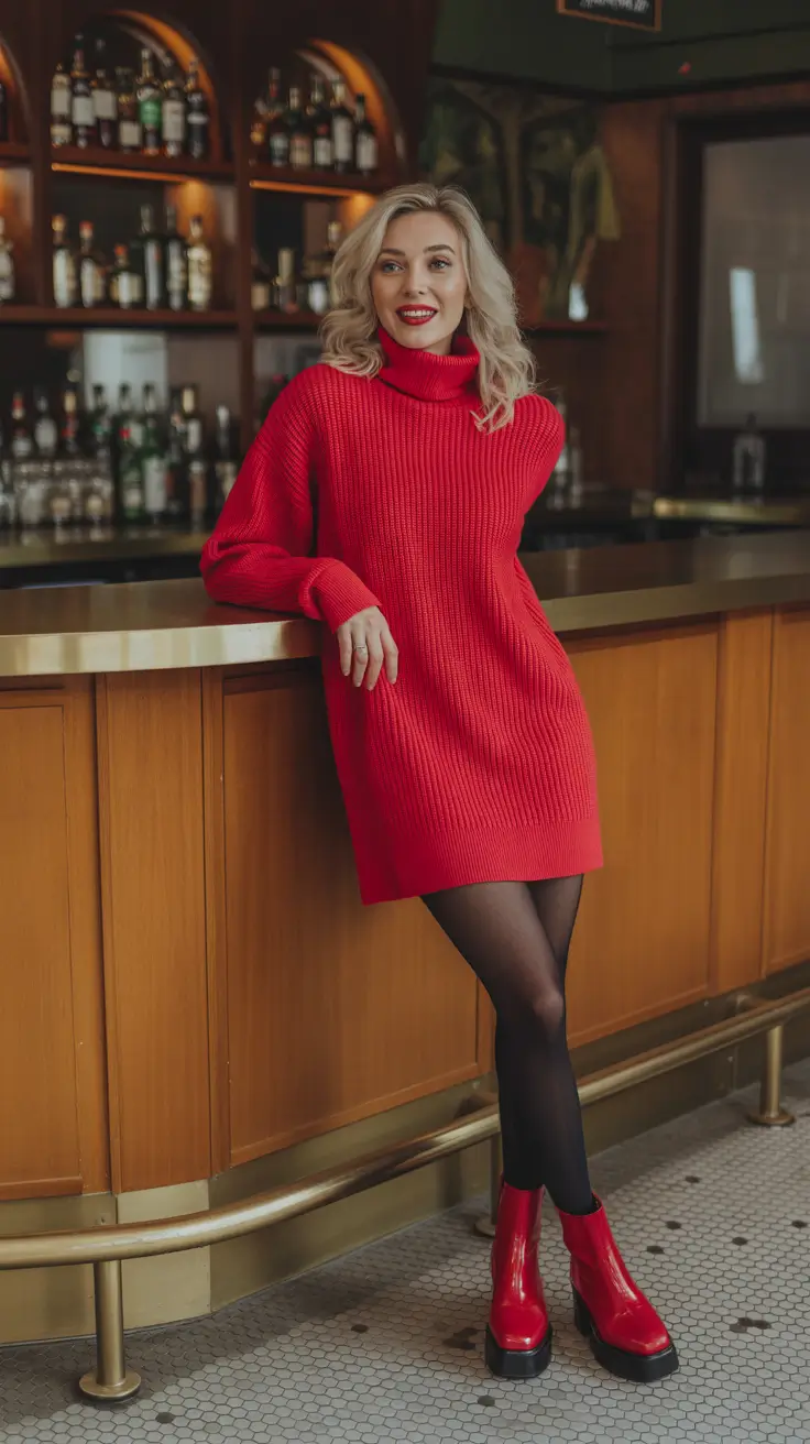 casual outfits for women 2026 Scarlet Simplicity Knit Dress Magic