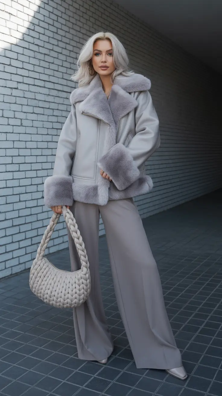 casual outfits for women 2026 Monochrome Luxe in Misty Gray