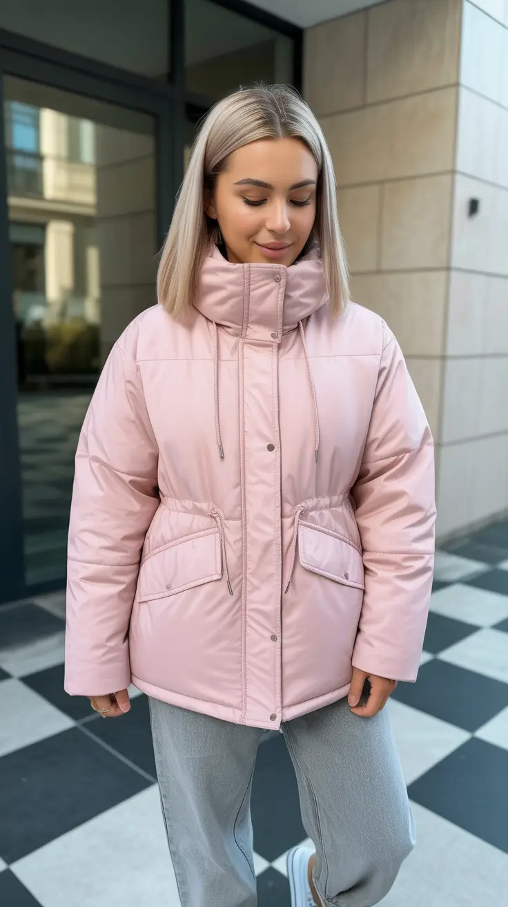 cold weather outfits 2026 Soft Blush & Urban Ease