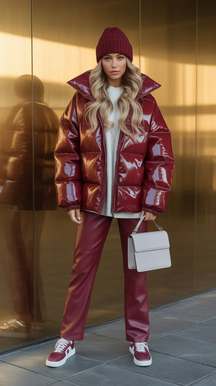 comfy outfits for women 2026 Burgundy Glow