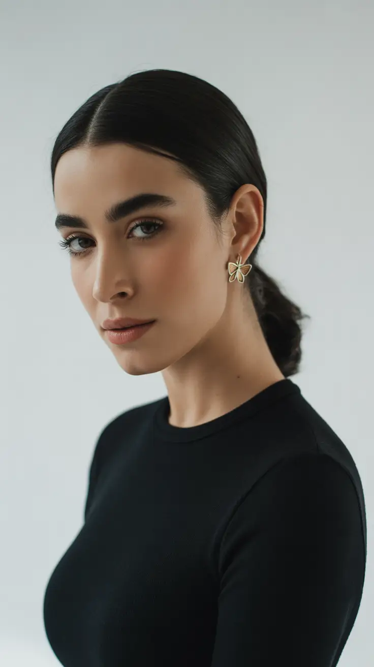 Cute Hairstyles for Winter 2025 / 2026 Low Chignon Sleek Finish