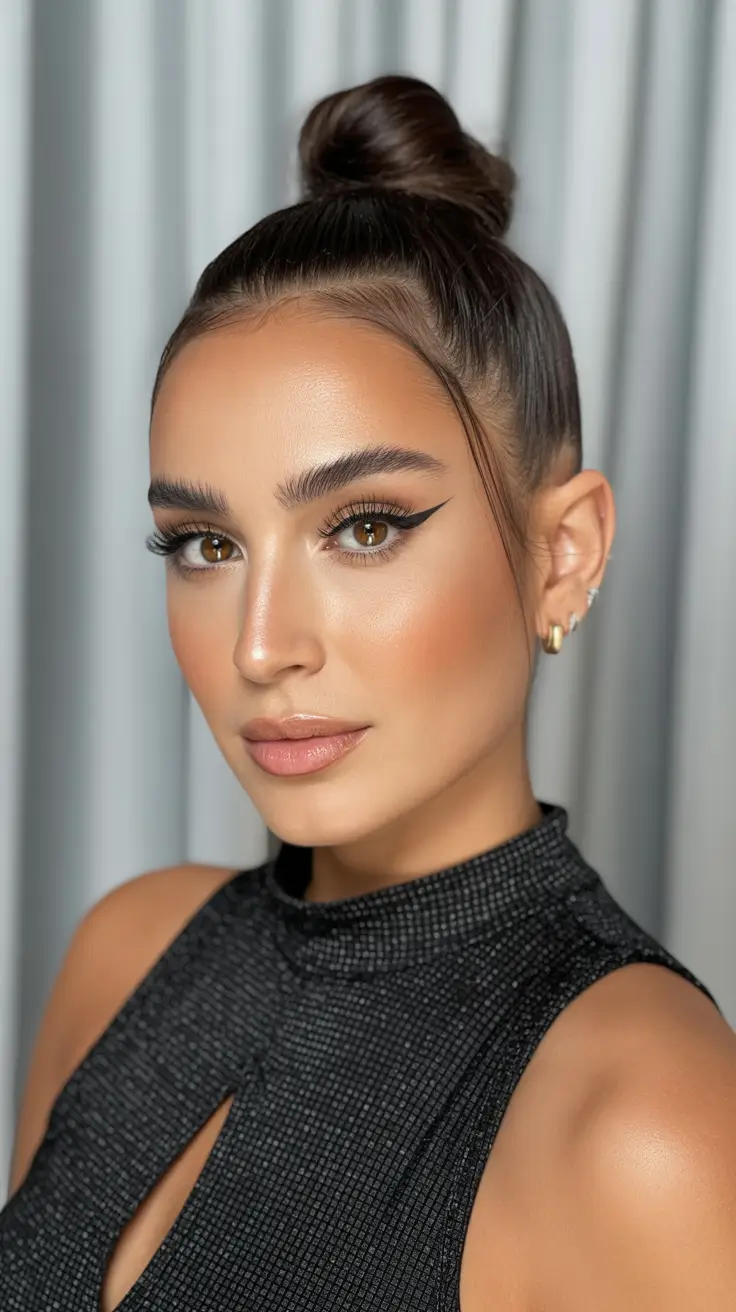 Cute Hairstyles for Winter 2025 / 2026 Sleek High Top Knot