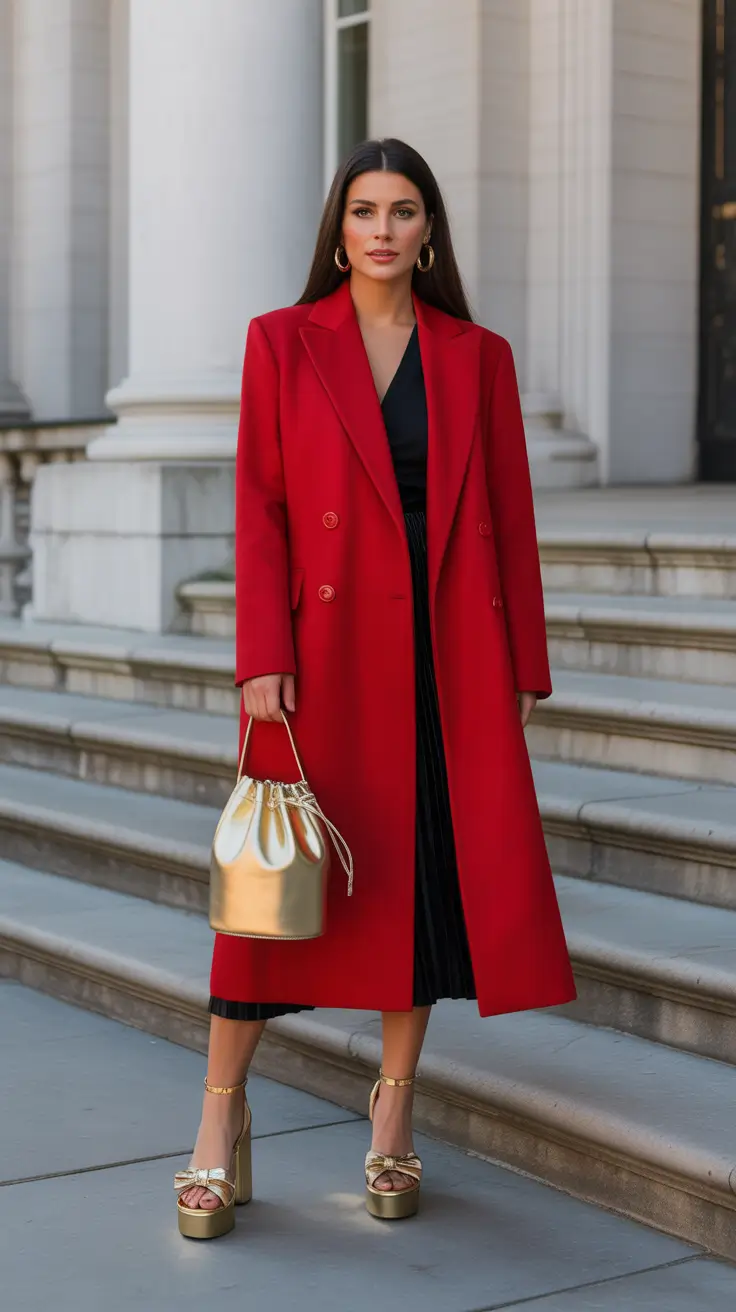 cute outfits 2026 Red Statement Energy