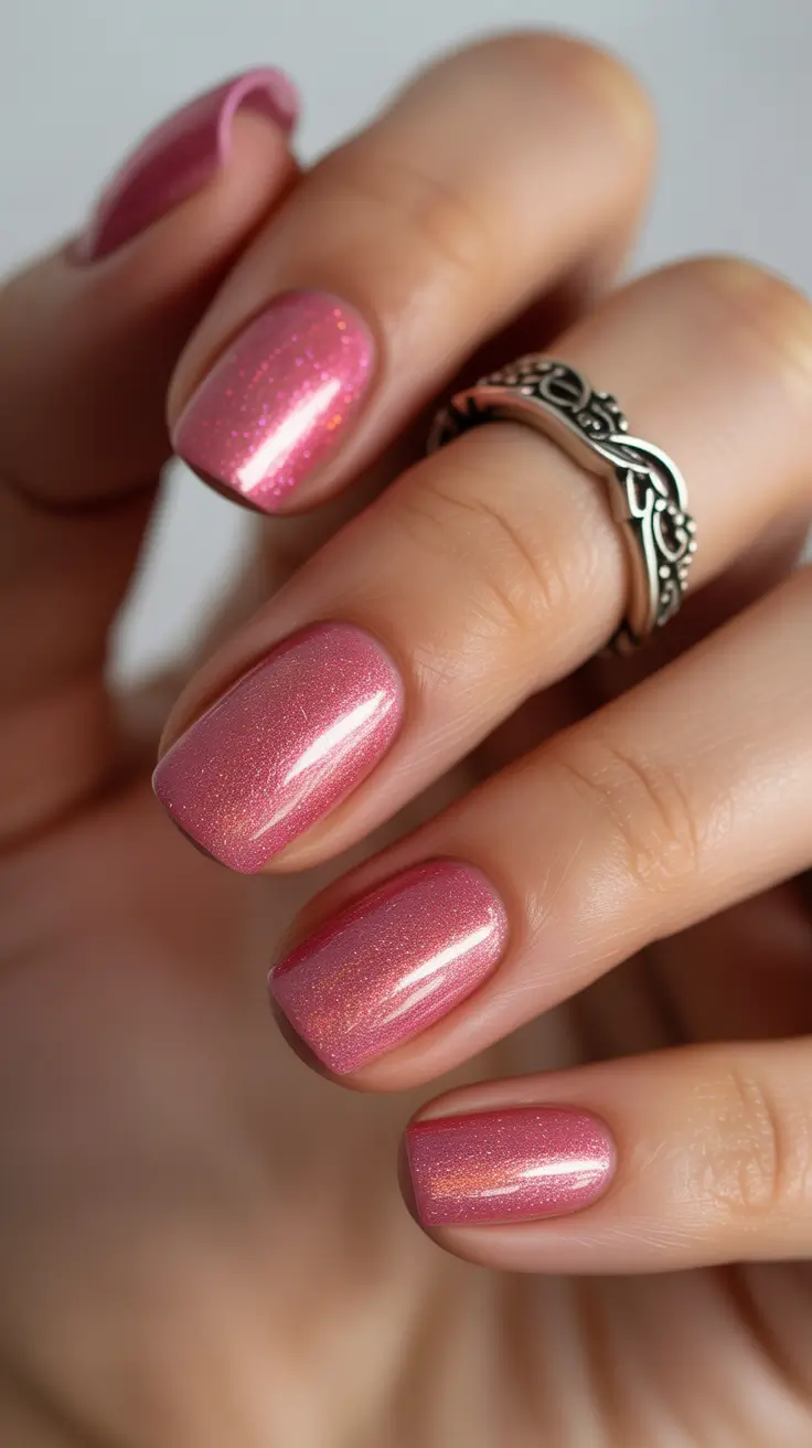 Easy Nail Trends Christmas 2025 Sugar Plum Shimmer