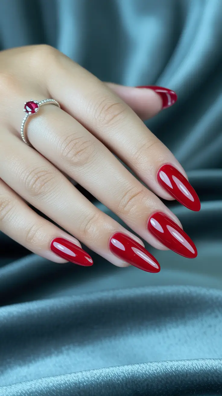 Everyday Winter Nails Ideas 2025-2026 Crimson Confidence