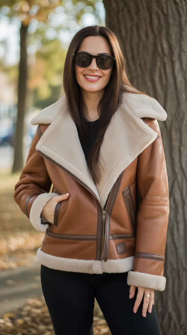 fashion outfits for women 2026 Retro Shearling Charm