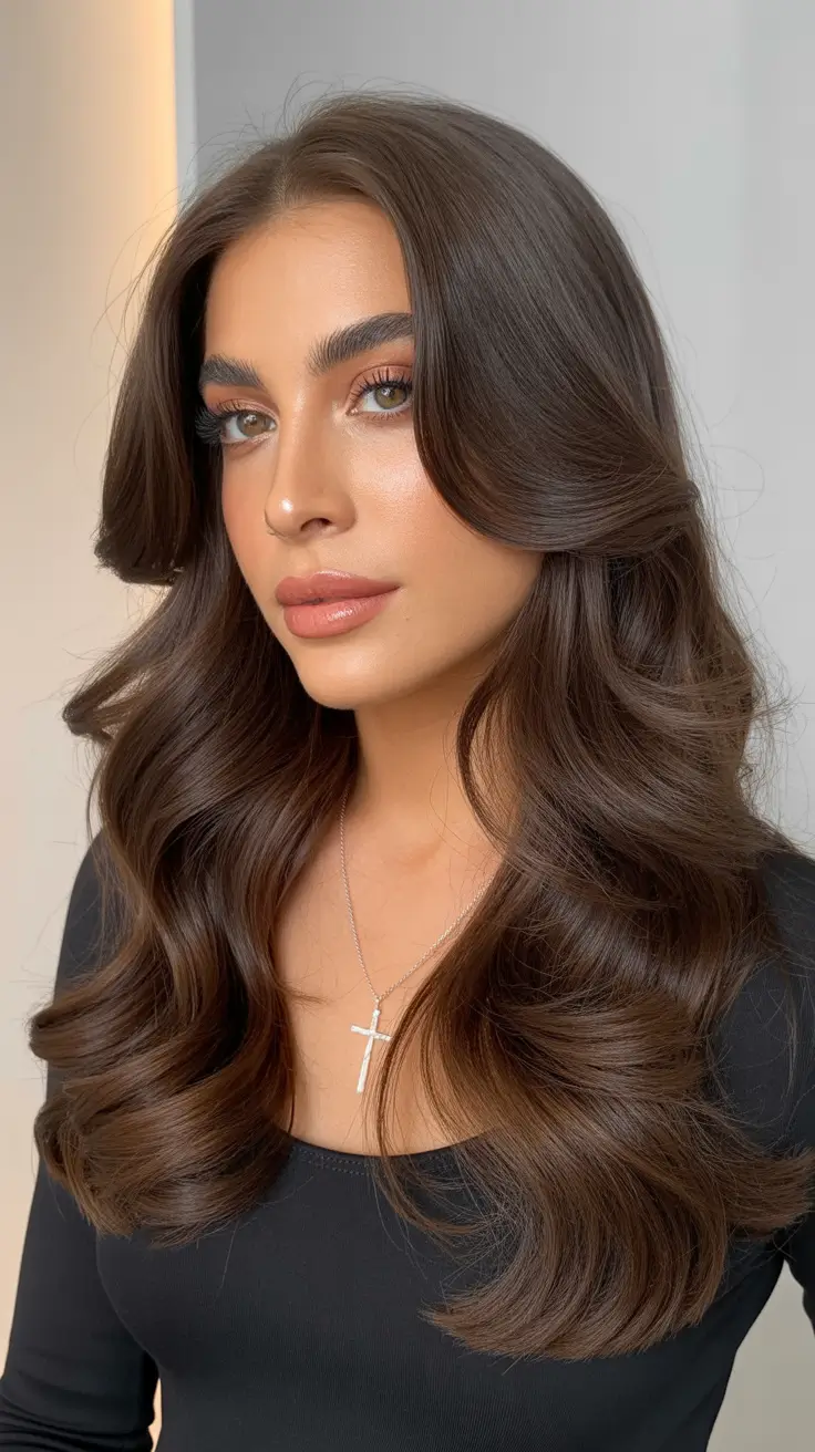 Formal Hairstyles Winter 2025-2026 Guide Glossy Brunette with Modern Volume