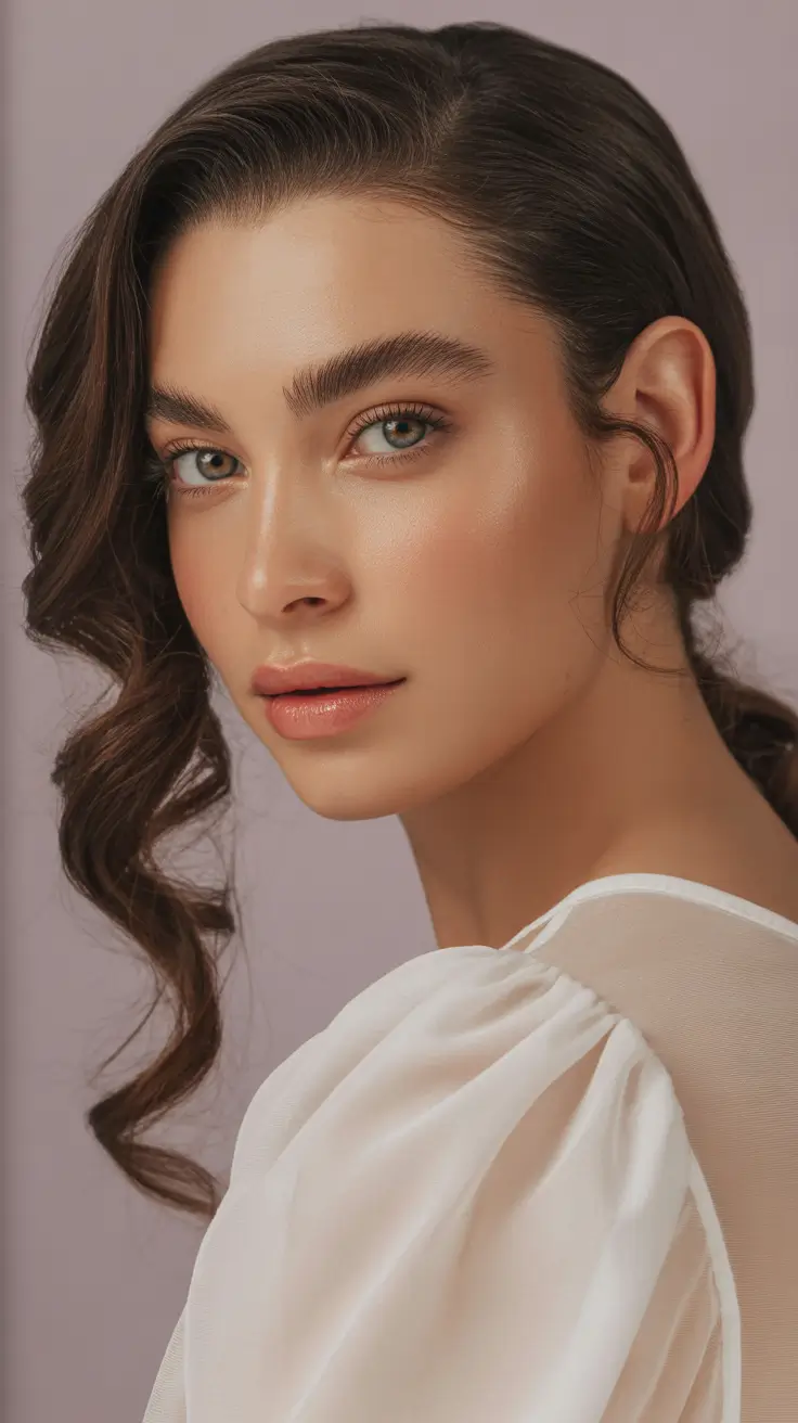 Formal Hairstyles Winter 2025-2026 Guide Romantic Low Waves with Side Sweep