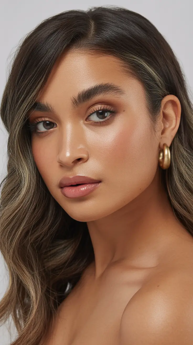 Formal Hairstyles Winter 2025-2026 Guide Glossy Dark Waves with Subtle Highlights