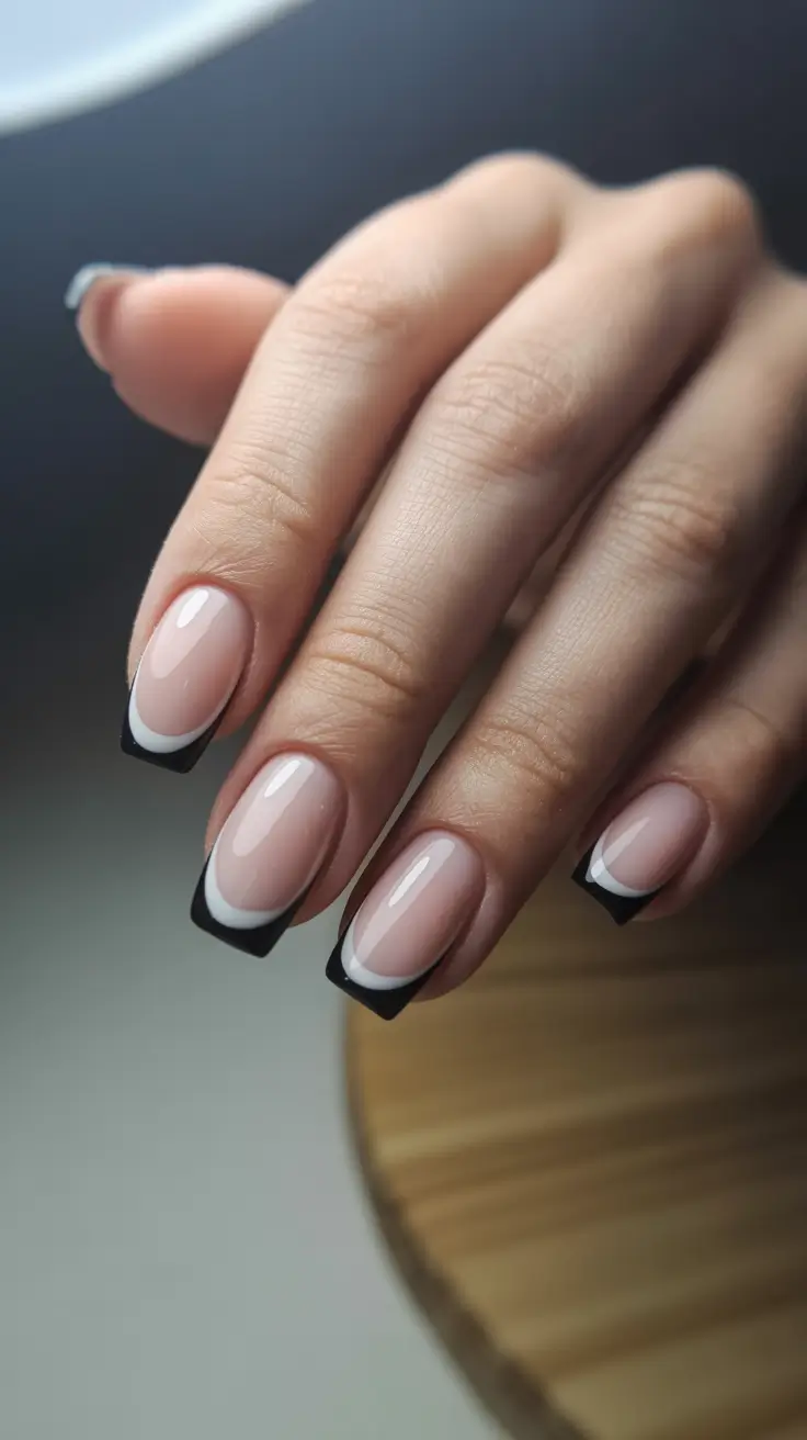 French Nail Ideas for Winter 2025-2026 Monochrome Muse