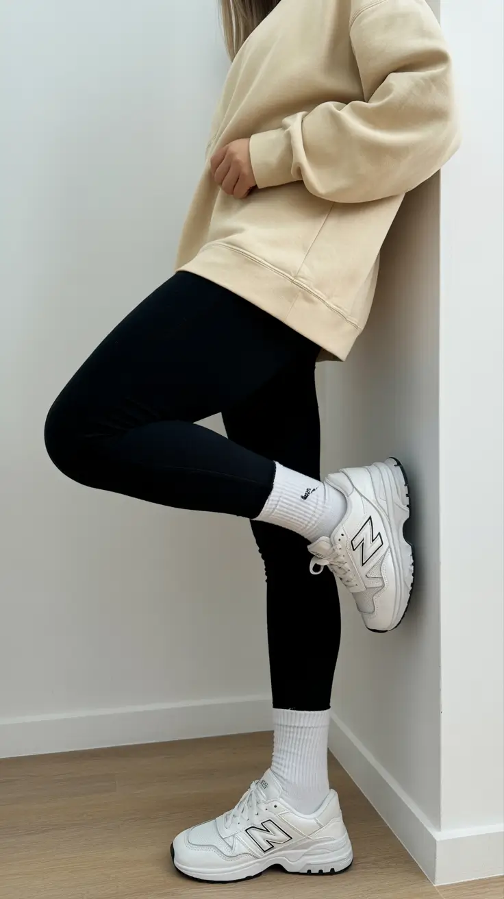 legging outfits ideas 2026 Effortless Neutrals for Everyday Comfort