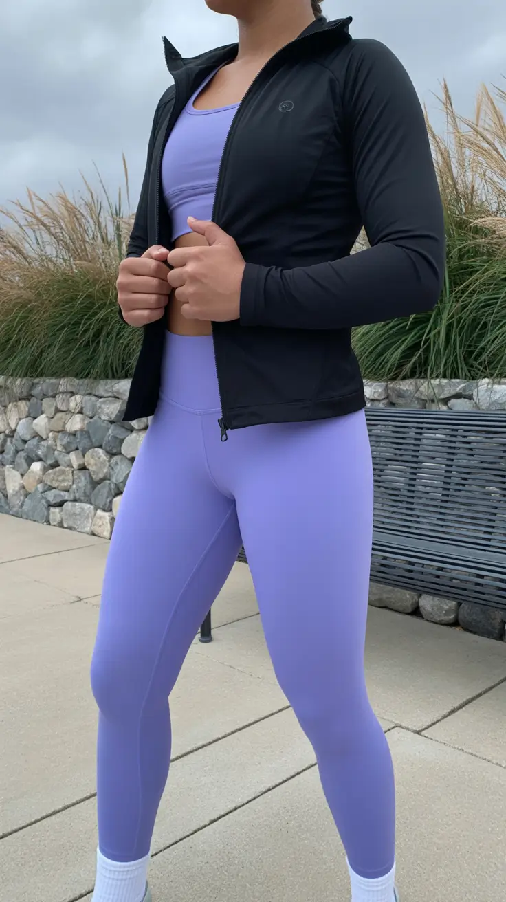 legging outfits ideas 2026 Pastel Power: Sporty and Sweet