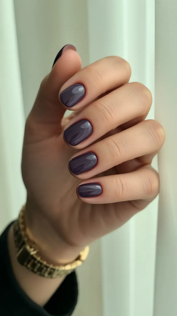 Nail Colors for Winter 2025-2026 Plum Perimeter