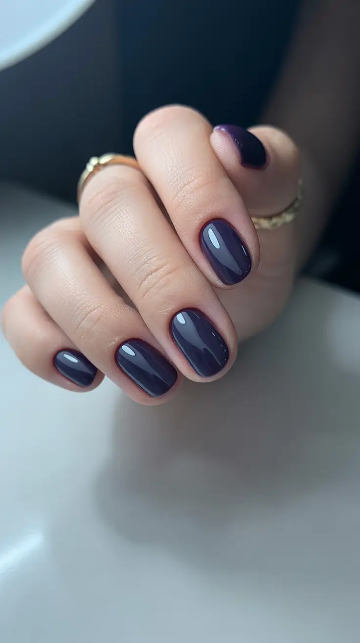 Nail Colors for Winter 2025-2026 Midnight Velvet