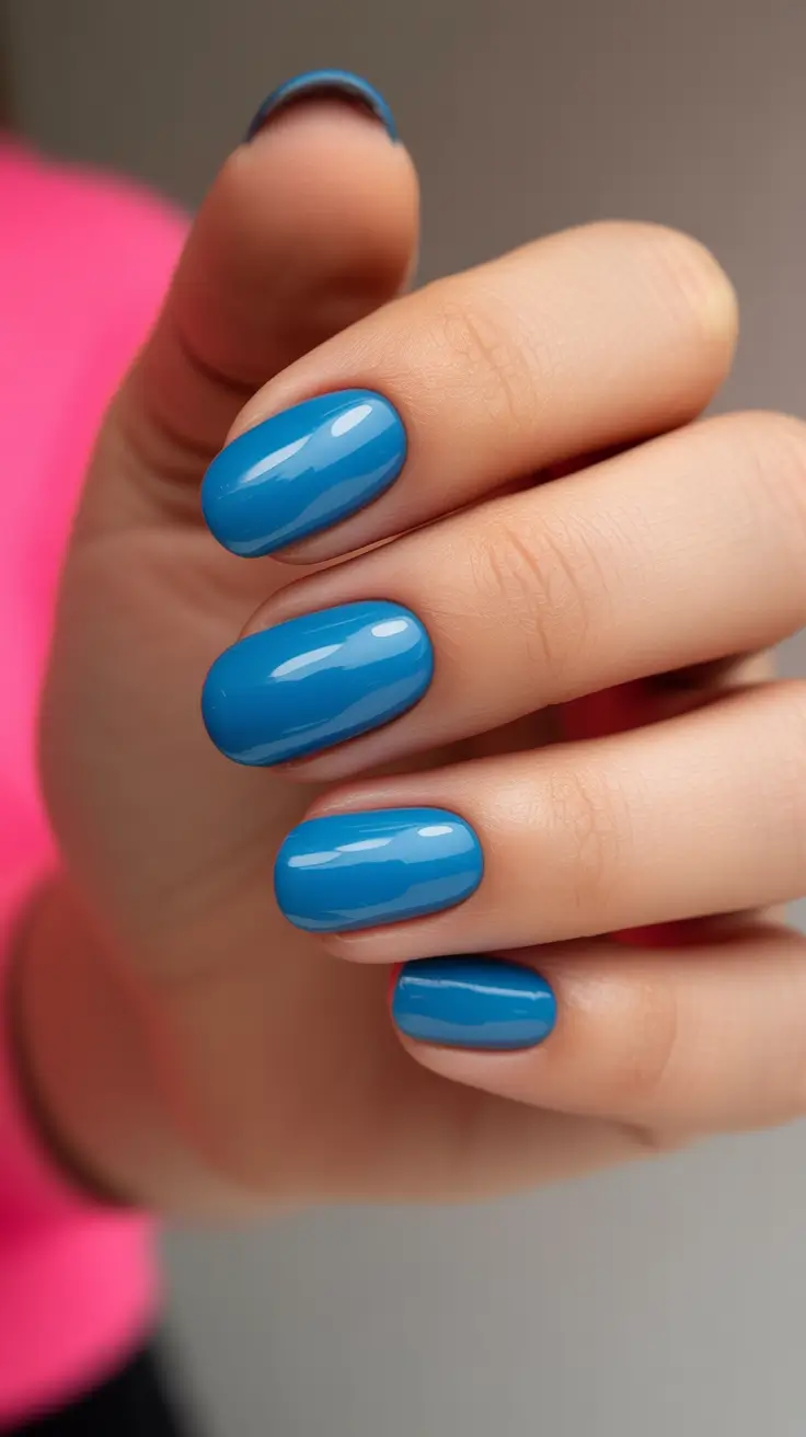 Nail Colors for Winter 2025-2026 Blue Frost Minimalism