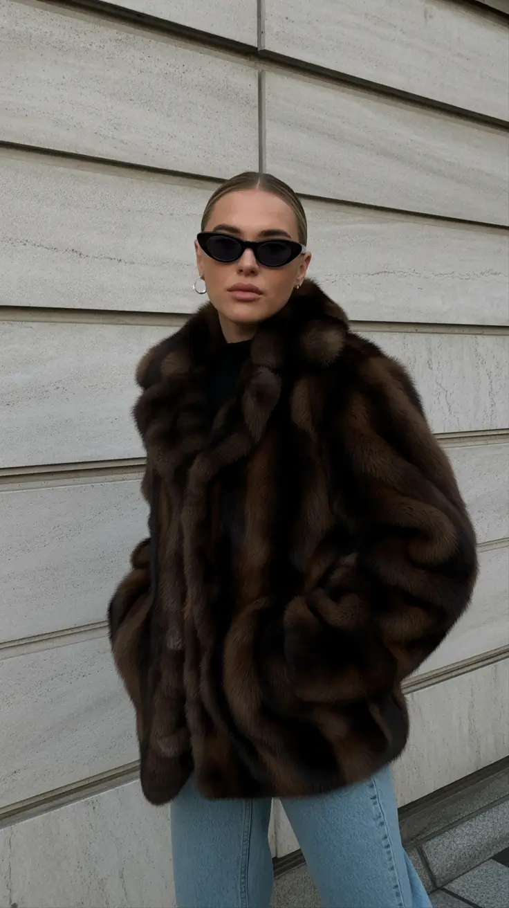 old money outfits for women 2026 Espresso Fur and Urban Drama