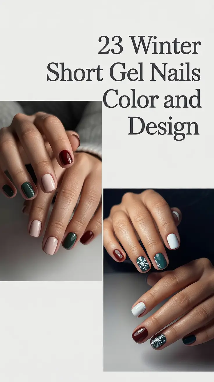 Winter Short Gel Nails Color and Design: 2025 / 2026 — The Most Stylish Ideas for Short Soft Gel Nails