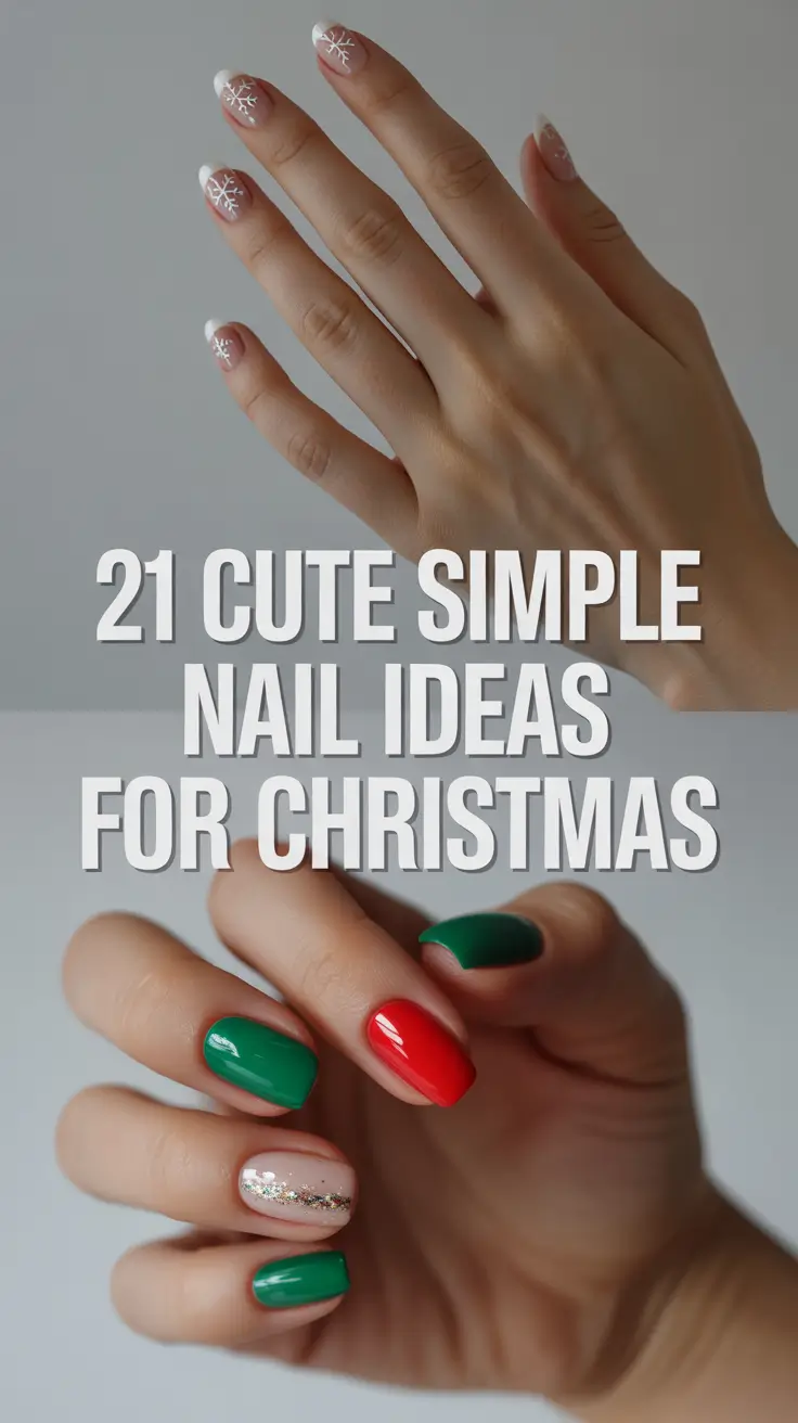 Cute Simple Nail Ideas for Christmas 2025: Easy Winter Designs That Spark Holiday Magic