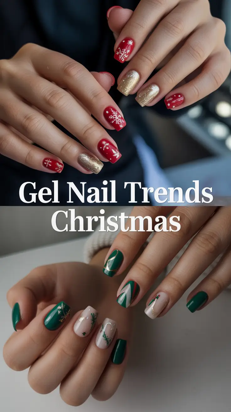 Gel Nail Trends Christmas 2025: Classy, Cute & Easy Designs for Every Style
