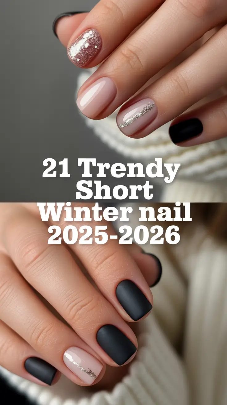 Trendy Short Winter Nail 2025–2026: Cute & Simple Designs, Inspo, and Color Ideas for the Cold Season