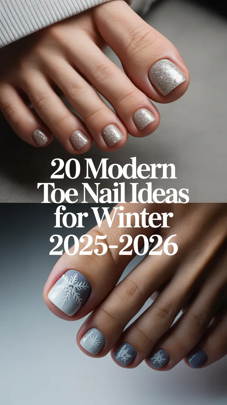 Modern Toe Nail Ideas for Winter 2025–2026: Pretty Shades, Simple Designs & Gel Polish Trends
