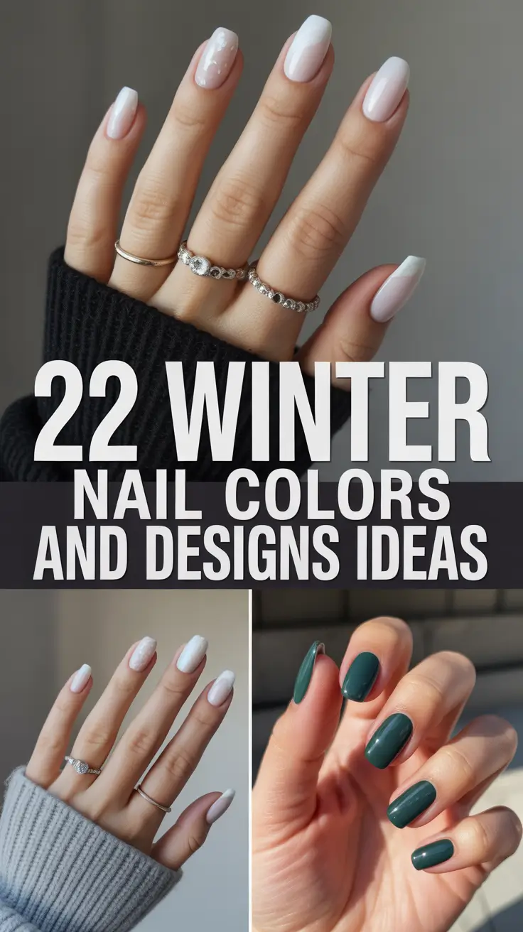 Winter Nail Colors and Designs Ideas 2025–2026: From Cozy Neutrals to Dark Holiday Glam