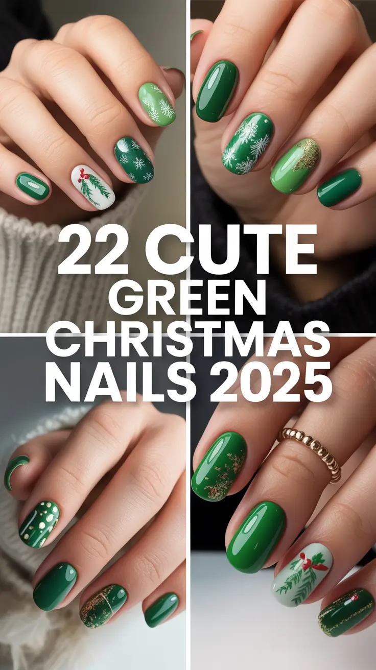 Cute Green Christmas Nails 2025: Sparkly Holiday Designs and Trendy Ideas for Every Style