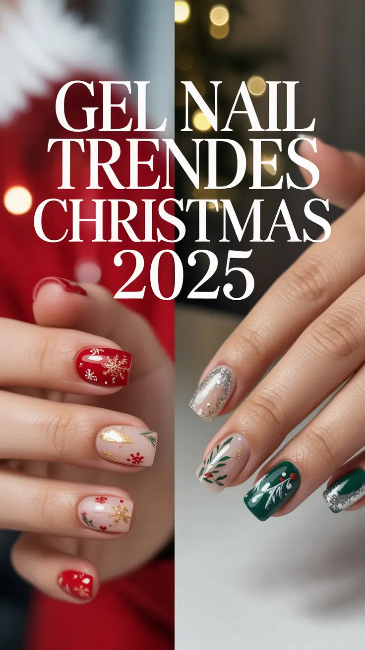 Gel Nail Trends Christmas 2025: Classy, Cute & Easy Designs for Every Style